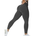 thumbnail image 1 of QRIC Women High Waist Seamless Leggings Smile Contour Butt Lift Anti Cellulite Leggings for Workout, 1 of 6