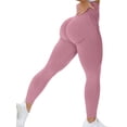 thumbnail image 1 of QRIC Women Leggings Smile Contour High Waist Workout Gym Yoga Pants Tummy Control Activewear Slimming Tights, 1 of 6