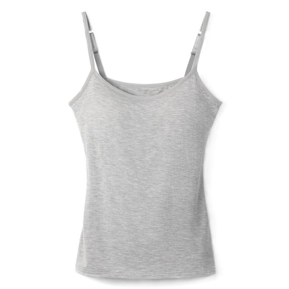 QRIC Women Padded Built-in Shelf Bra Camisole Summer Tank Top for Women Adjustable Straps (S-3XL)