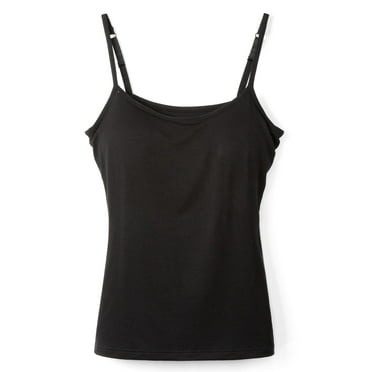 QRIC Women Padded Built-in Shelf Bra Camisole Summer Tank Top for Women Adjustable Straps (S-3XL)