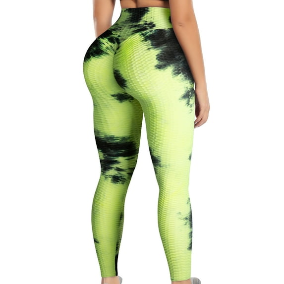 QRIC Women's High Waist Yoga Pants Tummy Control Butt Lifting Workout Running Leggings