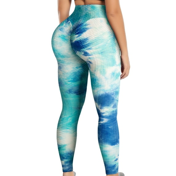 QRIC Women's High Waist Yoga Pants Tummy Control Butt Lifting Workout Running Leggings