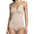 thumbnail image 1 of QRIC Women's Sexy Deep V Neck Body Shaper Hook Thong Shapewear Bodysuit Wireless Tank Tops, 1 of 6