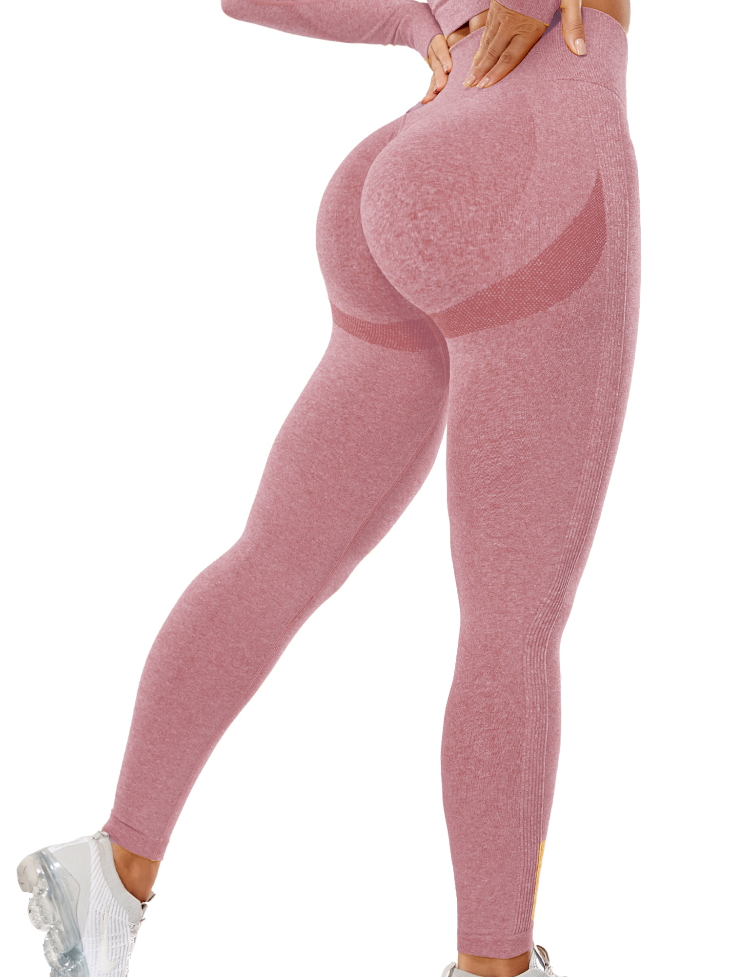 GILLYA Seamless Gym Workout Leggings Women High Waisted Vital Yoga Pants  Tummy Control Butt Lift Sport Tights (Coral Pink,M) : : Clothing,  Shoes & Accessories