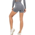thumbnail image 1 of QRIC Womens Seamless Workout Active Shorts High Waist Tummy Control Smile Contour Butt Lifting Yoga Shorts, 1 of 6