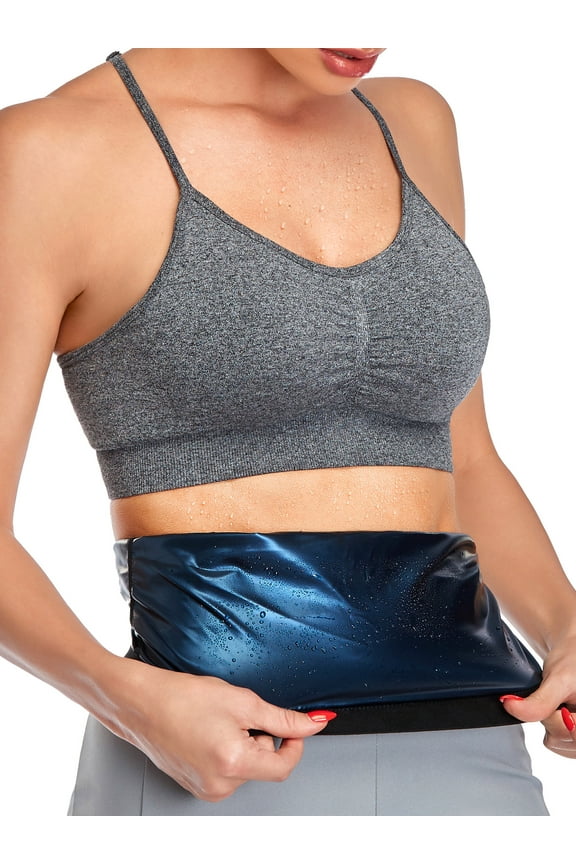 QRIC tube tops for women Waist Trainer Sauna Slimming Belt Waist Trimmer Cincher Sweat Workout Shaper for Weight Loss Training Fitness