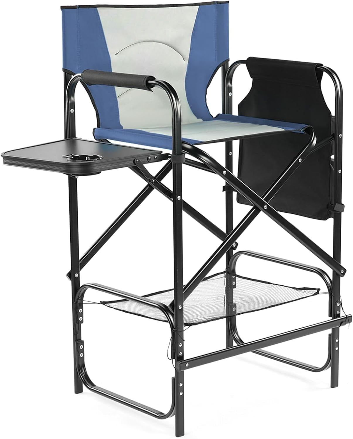 QRKD 31" Tall Directors Chair Height Seat Folding with Side Table ...