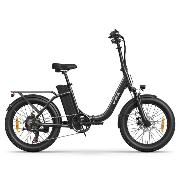 1000W Folding Electric Bike for Adults 20" Fat Tire Foldable Step Through E-Bike up to 70Miles Range 20mph Max Speed 36V 13.5AH Battery Front Fork Suspension E-Mountain Bike 7 Speed, UL2849 by SGS