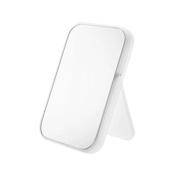 QRTEO Mirrors,Mirror Portable Travel PU Portable Adjustable Rectangular Ultrathin Vanity Mirror with Stand, for Travel, Camping,Home