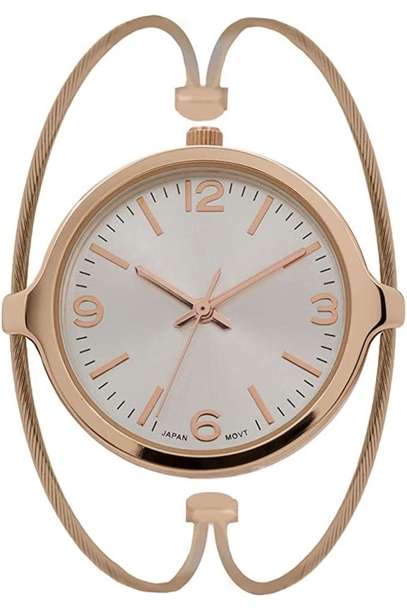 Brand Wire Rose Gold Cuff Alloy Watch - 15186 Women Adult