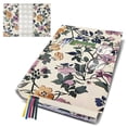 thumbnail image 1 of QRZIQRZ Adjustable Book Covers for Paperback, Washable Soft Canvas Fabric Book Cover Protector with Bookmark, Double Side Floral Print Book Cover Hardback for Hardcover Textbook Bible Book Lover Gift, 1 of 7