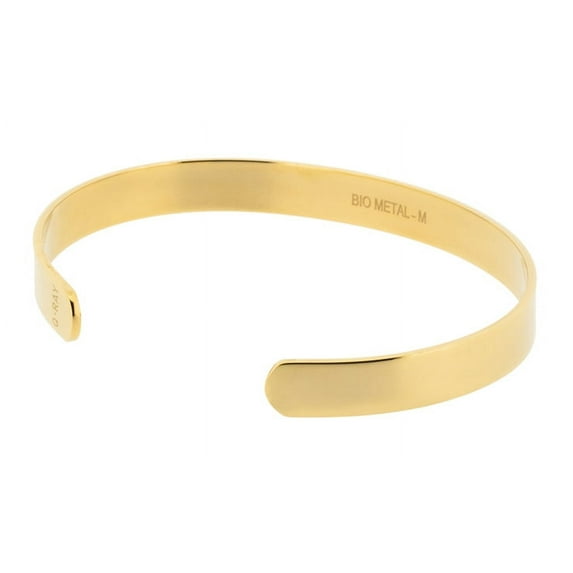 QRay Gold Lite Steel Men Women C-Shaped Health Wellness Bracelet