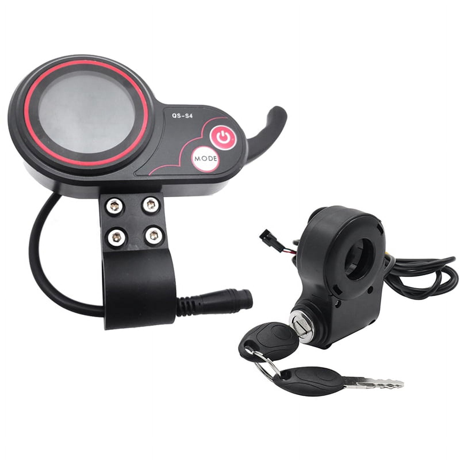 QS-S4 72V Thumb Throttle LCD Display Meter+Lgnition Lock Key Only for ...