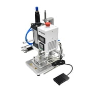 QS90 Bronzing Machine Pneumatic Hot Foil Stamping Machine Leather Wood Furniture Album Heat Press Machine Gilding Press ,Easy to Use