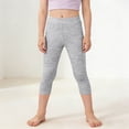 thumbnail image 1 of QSAWXQZ Girls' Capri Leggings Elastic Waist Stretch Cropped Soft Casual Pants 4 Years, 1 of 9
