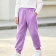 thumbnail image 1 of QSAWXQZ Kids Cotton Joggers Elastic Waist Solid Sweatpants Casual Athletic Pants 10 Years, 1 of 8