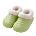thumbnail image 1 of QSAWXQZ Kids' Plush Lined Clog Slippers Removable Liner EVA Sole Indoor House Shoes, 1 of 9