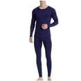 thumbnail image 1 of QSAWXQZ Men's 2PC Modal Blend Thermal Long Underwear Top and Pants Set Crew Neck Long Sleeve Stretch Soft Winter Base Layer 3XL, 1 of 8