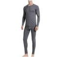 thumbnail image 1 of QSAWXQZ Men's 2PC Modal Blend Thermal Long Underwear Top and Pants Set Crew Neck Long Sleeve Stretch Soft Winter Base Layer M, 1 of 8