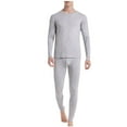 thumbnail image 1 of QSAWXQZ Men's 2PC Modal Blend Thermal Long Underwear Top and Pants Set Crew Neck Long Sleeve Stretch Soft Winter Base Layer M, 1 of 8