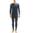 thumbnail image 1 of QSAWXQZ Men's 2PC Thermal Long Underwear Top and Pants Set Crew Neck Long Sleeve Fleece Lined Stretch Winter Base Layer for Everyday Layering L, 1 of 4
