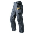 thumbnail image 1 of QSAWXQZ Men's Cargo Pants Windproof Waterproof Solid Zip Elastic Waist Pants with Zipper Pockets for Hiking Gray 2XL, 1 of 8