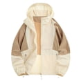 thumbnail image 1 of QSAWXQZ Men's Color Block Sun Protection Jacket UPF 50+ Lightweight Zip up Cuffed Long Sleeve Hooded Windbreaker with Pockets for Outdoor Travel S, 1 of 8
