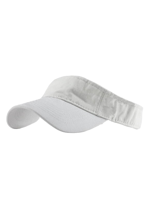 Men's Cotton Sun Visor Cap Open Top Adjustable Sports Hat for Golf Running Outdoor Free Size