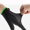 thumbnail image 1 of QSAWXQZ Men's Ice Silk Sun Protection Gloves UV Block Thin Driving Gloves with Reflective Strip for Fishing Green Free Size, 1 of 6