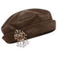 thumbnail image 1 of QSAWXQZ Men's Renaissance Beret Medieval Tudor Hat Tassel Halloween Party Cap Free Size, 1 of 6