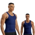 thumbnail image 1 of QSAWXQZ Men's Seamless Compression Tank Sleeveless Crew Neck Tummy Control Slim Body Shaper 2XL, 1 of 8