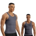 thumbnail image 1 of QSAWXQZ Men's Seamless Compression Tank Sleeveless Crew Neck Tummy Control Slim Body Shaper M, 1 of 8