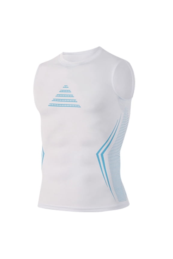 Men's Sleeveless Compression Tank Top Crew Neck Tummy Control Slim Body Shaper S
