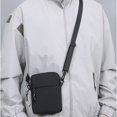 thumbnail image 1 of QSAWXQZ Men's Small Crossbody Bag Zipper Pouch Adjustable Shoulder Strap Free Size, 1 of 8
