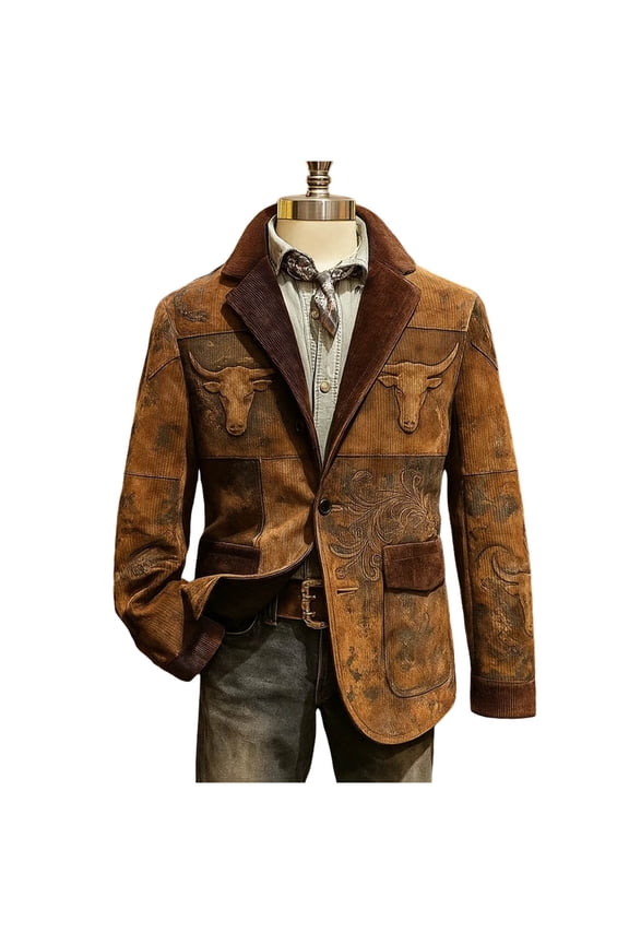 Men's St.Patrick's Day Carnival Blazer Graphic Print Long Sleeve Coat Festival Holiday Party Cardigan Jacket with Pockets 2XL