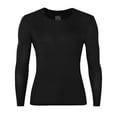 thumbnail image 1 of QSAWXQZ Men's Thermal Base Layer Top Long Sleeve Crewneck Solid Pullover Black XL, 1 of 5