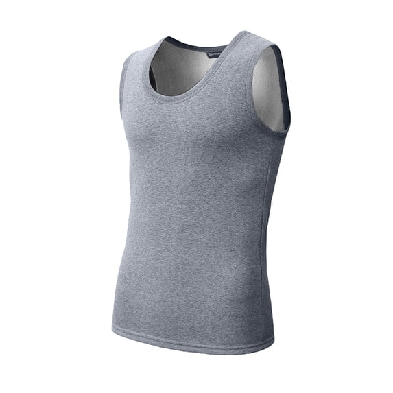 QSAWXQZ Men's Thermal Tank Top Crew Neck Sleeveless Lightweight Stretch Base Layer Shirt for Everyday Layering 2XL