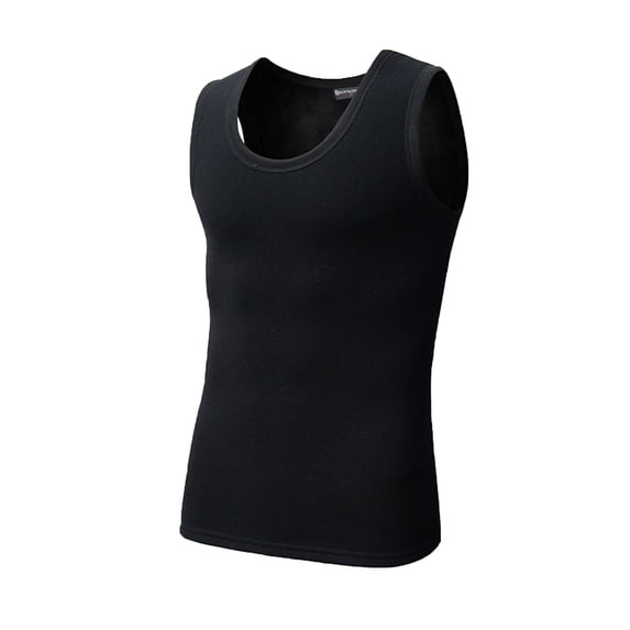 QSAWXQZ Men's Thermal Tank Top Crew Neck Sleeveless Lightweight Stretch Base Layer Shirt for Everyday Layering XL