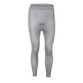 thumbnail image 1 of QSAWXQZ Thermal Base Layer Bottom for Men Elastic Waist Solid Workout Leggings Underwear for Cold Gray L, 1 of 5