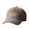 thumbnail image 1 of QSAWXQZ Unisex Christian Hat Jesus Embroidery Baseball Cap Women Men Outdoor Sun Protection Hat Free Size, 1 of 8