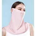 thumbnail image 1 of QSAWXQZ Unisex Sun Protection Face Cover Ear Loop Breathable Lightweight Neck Gaiter Free Size, 1 of 5