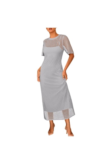 Grey Two Piece Homecoming Dresses