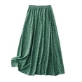 thumbnail image 1 of QSAWXQZ Women's Easter Floral Print Maxi Skirt High Waist Elastic Loose Flowy Long Skirt for Party Vacation M, 1 of 7