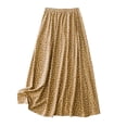 thumbnail image 1 of QSAWXQZ Women's Easter Floral Print Maxi Skirt High Waist Elastic Loose Flowy Long Skirt for Party Vacation XL, 1 of 7