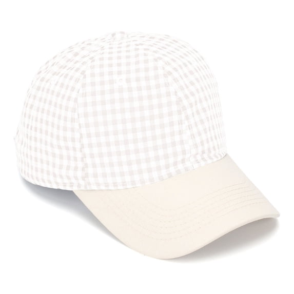 QSAWXQZ Women's Gingham Baseball Cap Soft Brim Breathable Summer Sun Hat Free Size