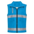 thumbnail image 1 of QSAWXQZ Women's High Visibility Reflective Sleeveless Lapel Safety Vest with Pockets Workwear Zip Up Security Vest 4XL, 1 of 6