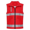 thumbnail image 1 of QSAWXQZ Women's High Visibility Reflective Sleeveless Lapel Safety Vest with Pockets Workwear Zip Up Security Vest M, 1 of 6
