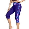 thumbnail image 1 of QSAWXQZ Women's High Waisted Printed Capri Leggings Swimsuit Bottoms XL, 1 of 5