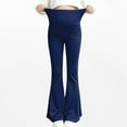 thumbnail image 1 of QSAWXQZ Women's Maternity Pants over Belly High Waist Flare Leg Stretch Yoga Pants for Casual L, 1 of 8
