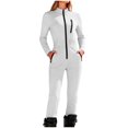 thumbnail image 1 of QSAWXQZ Women's One Piece Ski Suit Zip Up Long Sleeve Mock Neck Thermal Snowsuit for Winter Outdoor Sports Slim Base Layer Jumpsuit with Pockets M, 1 of 9